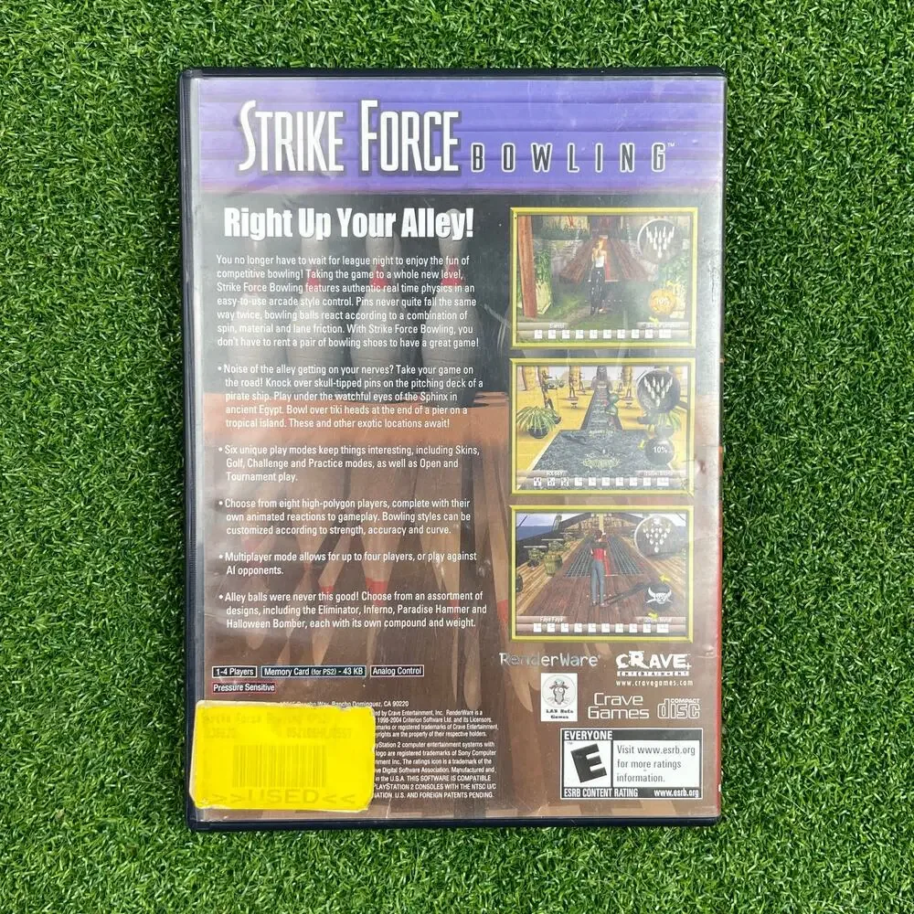 Strike Force Bowling (Sony PlayStation 2) PS2 No Manual